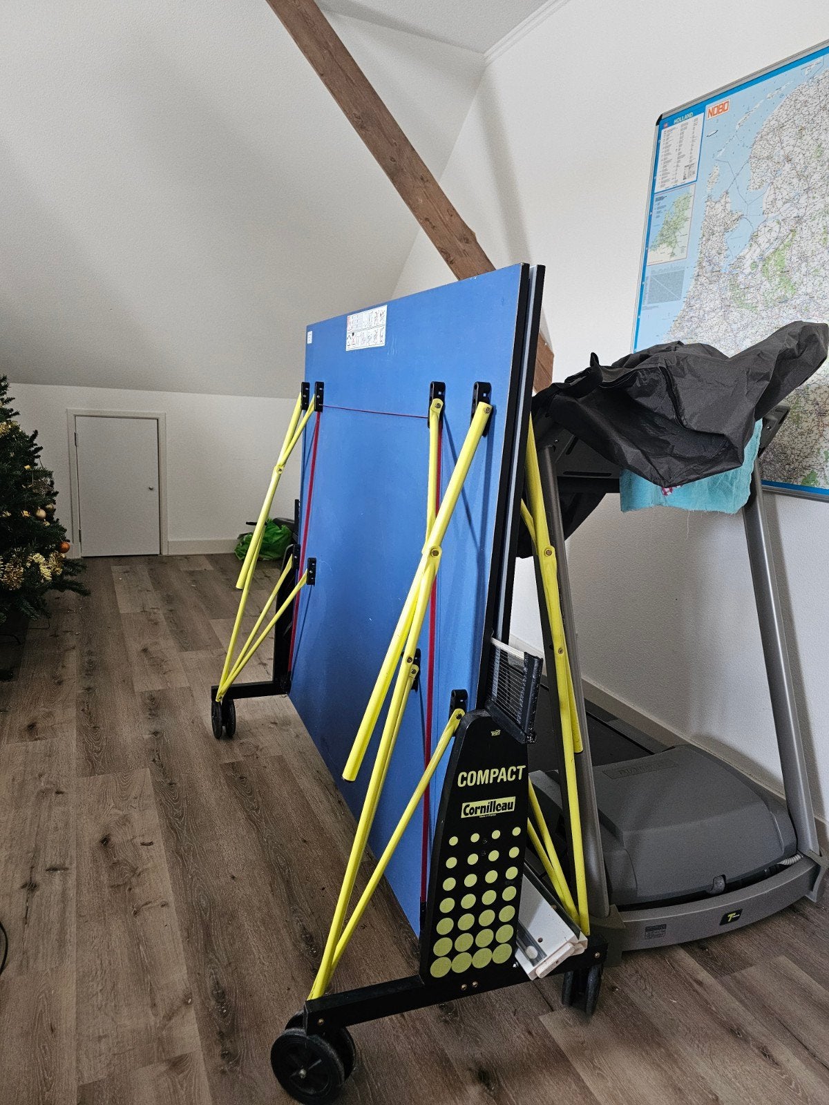 Tafeltennistafel voor binnen, Ophalen of Verzenden, Gebruikt, Tafel Indoor, Verrijdbaar