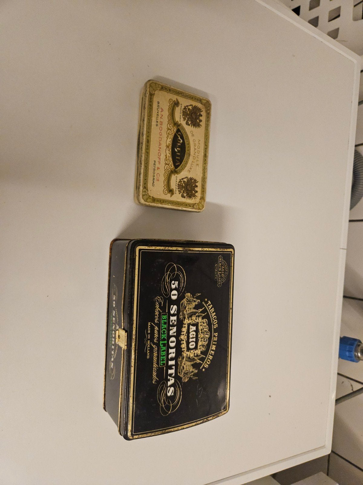 vintage oude sigaren doosje agio en coletta, Verzamelen, Ophalen of Verzenden, Gebruikt, Overige