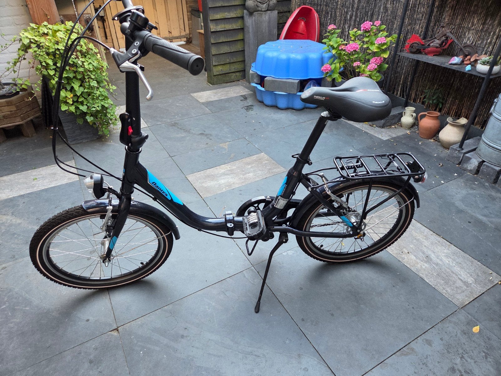 Bergsma vouwfiets MBM Nantes Marlin zgan, Ophalen, Zo goed als nieuw, 20 inch of meer, Versnellingen