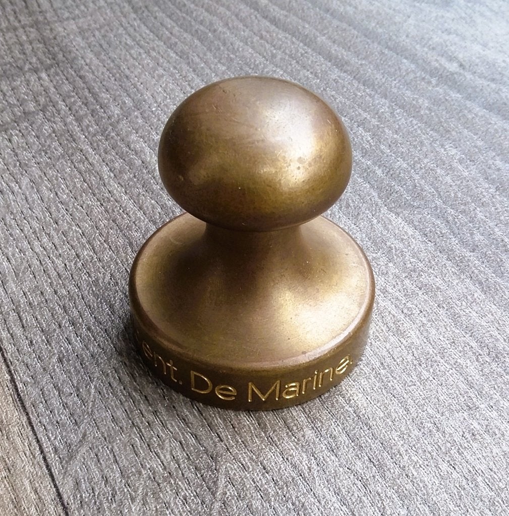 Presse Papier Paperweight Koninklijke Marine Vorm Bolder, Nvt., Ophalen of Verzenden, Nederland, Nvt.