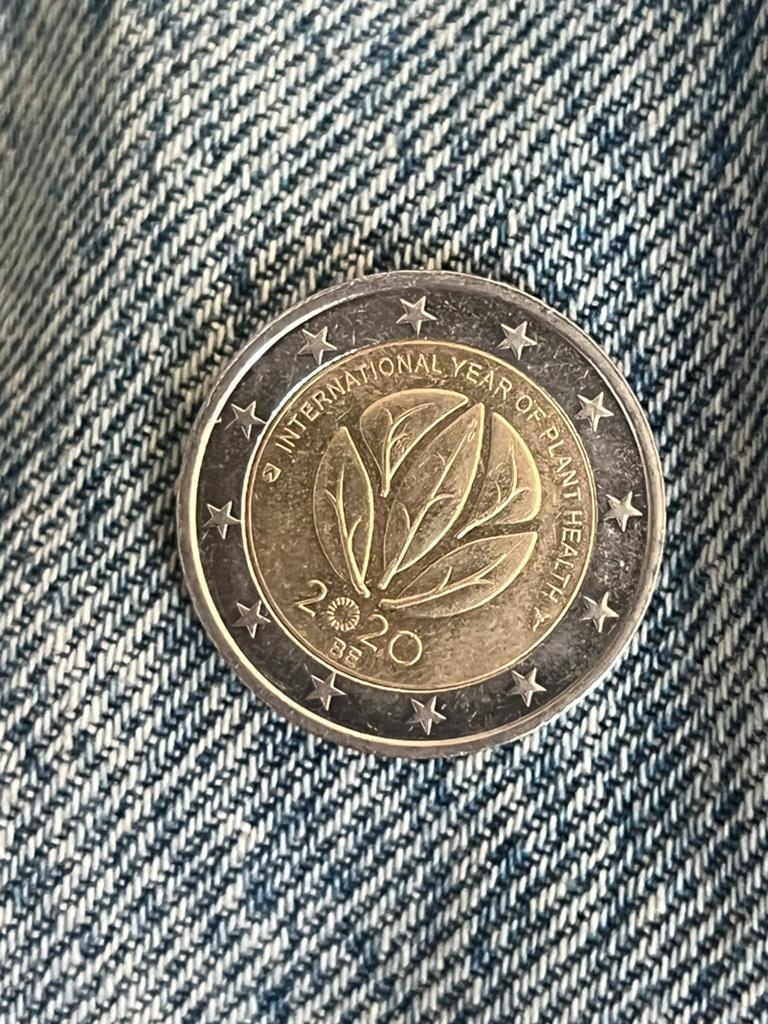 Year of plant health belgie 2 euro, Ophalen of Verzenden, België, 2 euro