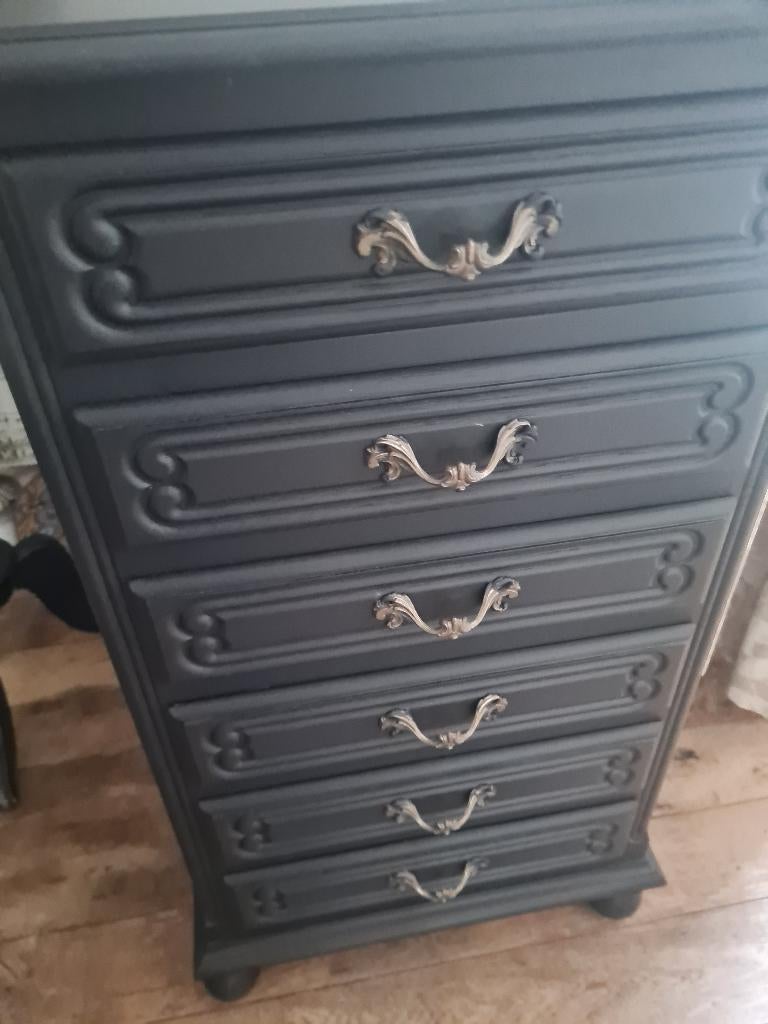 Vintage handzaam formaat ladekastje, Huis en Inrichting, Kasten | Ladekasten, Ophalen, Heikant 21 Kaatsheuvel, Minder dan 50 cm