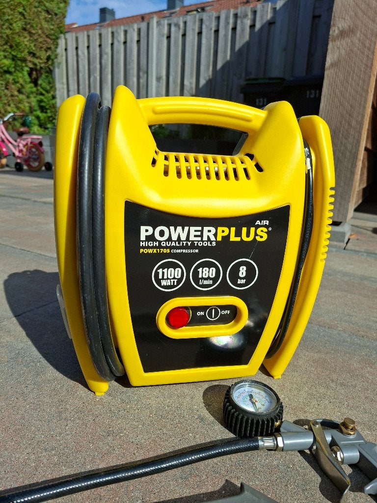 Powerplus compressor 1100watt, Ophalen, Zo goed als nieuw, 600 watt of meer, Overige typen