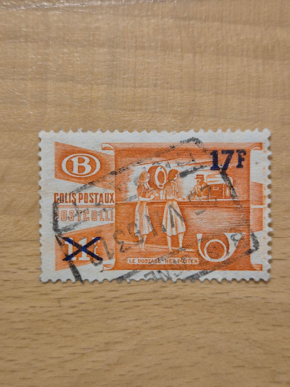 België 1953 het posten (opdruk), Ophalen of Verzenden, Zonder envelop, Gestempeld, Treinen
