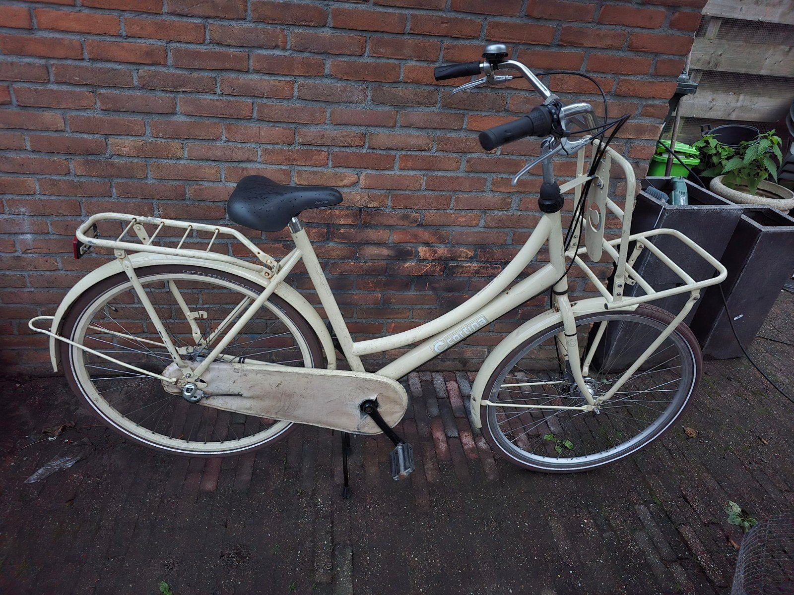 Cortina Damesfiets 3 Versnellingen, Gebruikt, Versnellingen, 50 tot 53 cm, Trommelrem