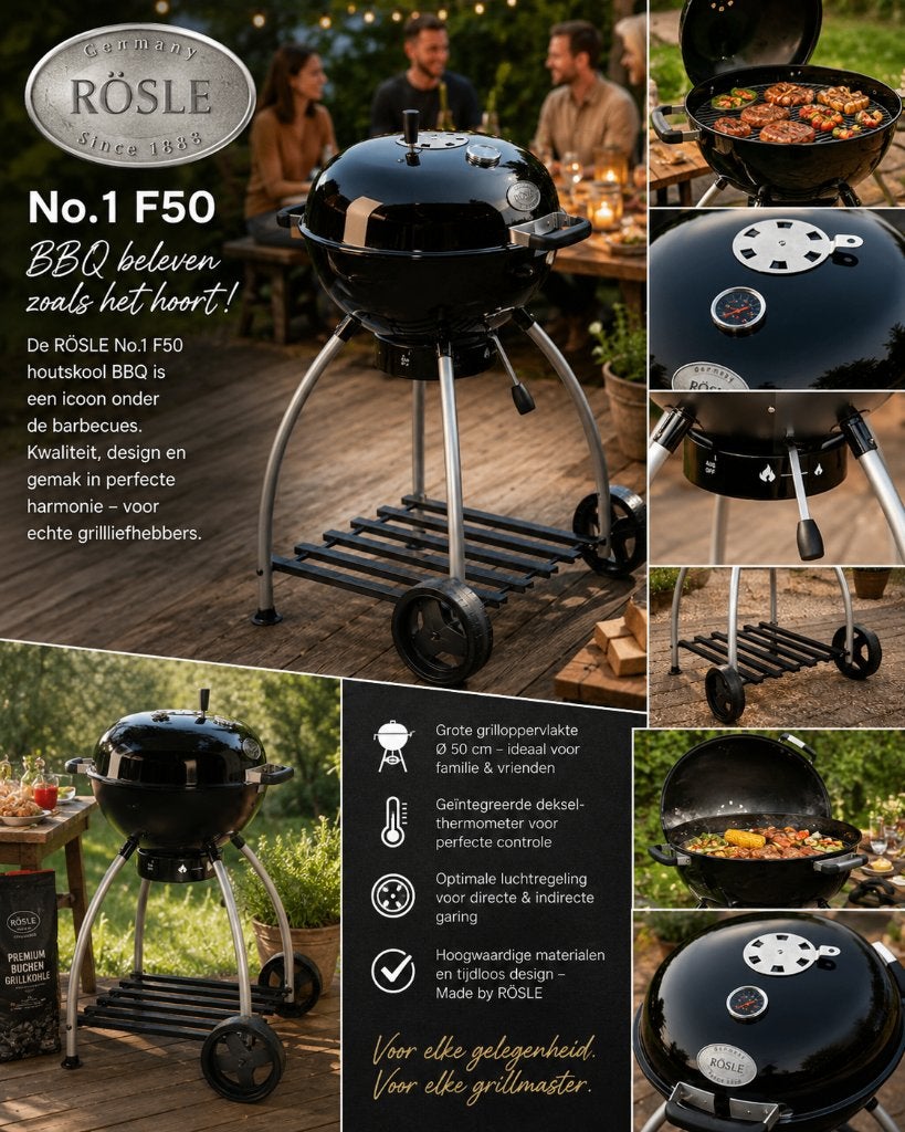 BBQ - RÖSLE No.1 F50 – Maak van elke BBQ een feestje!  Nieuw, Ophalen of Verzenden, Nieuw, Rosle
