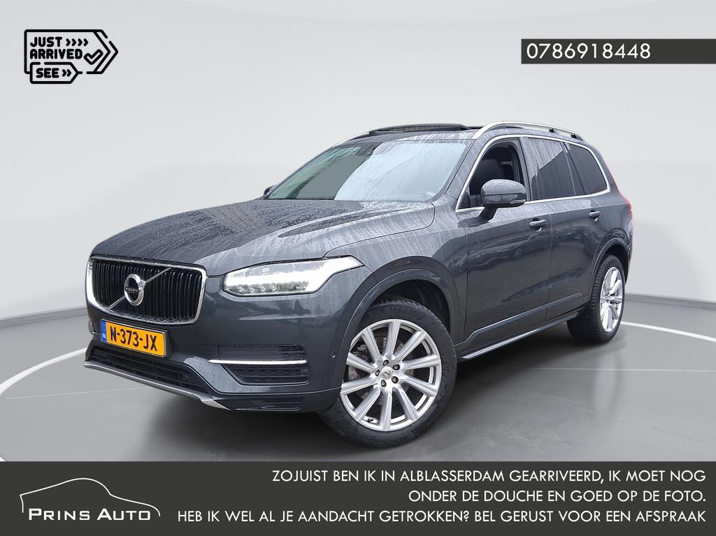 Volvo XC90 2.0 D4 Momentum 7p. |PANO|LEDER|TREKHAAK|7 PERSOO, Auto's, Volvo, Gebruikt, 1969 cc, 7 stoelen, Bedrijf