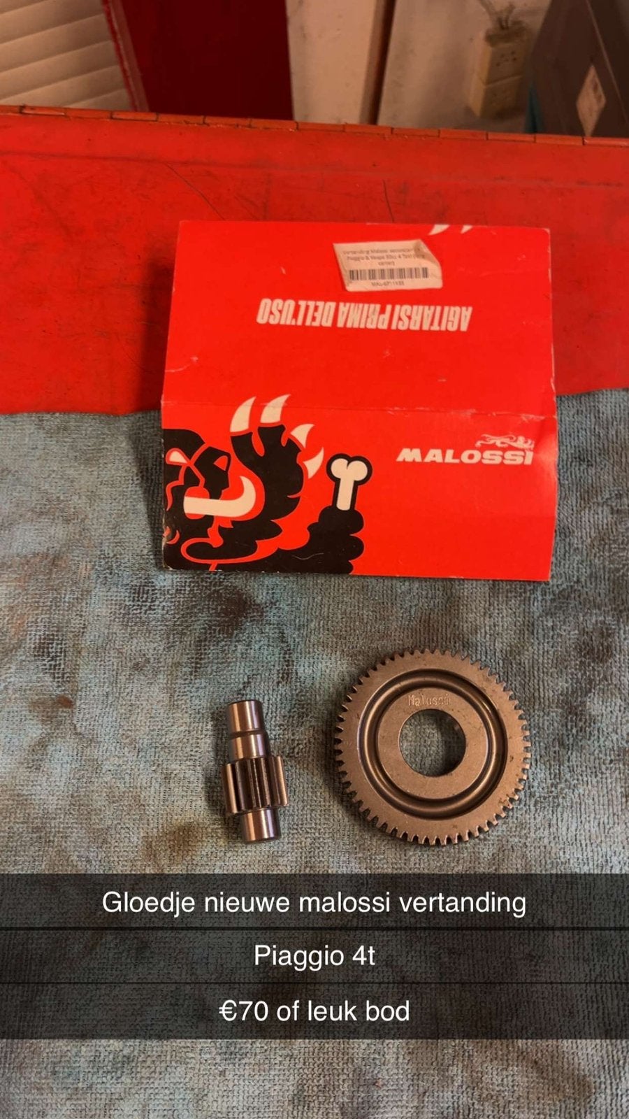 Piaggio 50cc 4t 2v malossi secondaire vertanding, Ophalen of Verzenden, Nieuw