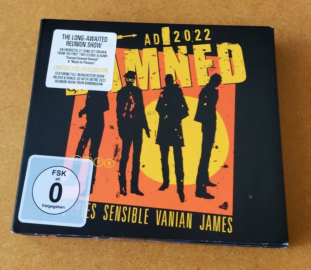 The Damned - AD 2022 2CD + DVD 2024, Ophalen of Verzenden, Zo goed als nieuw, Punk Rock