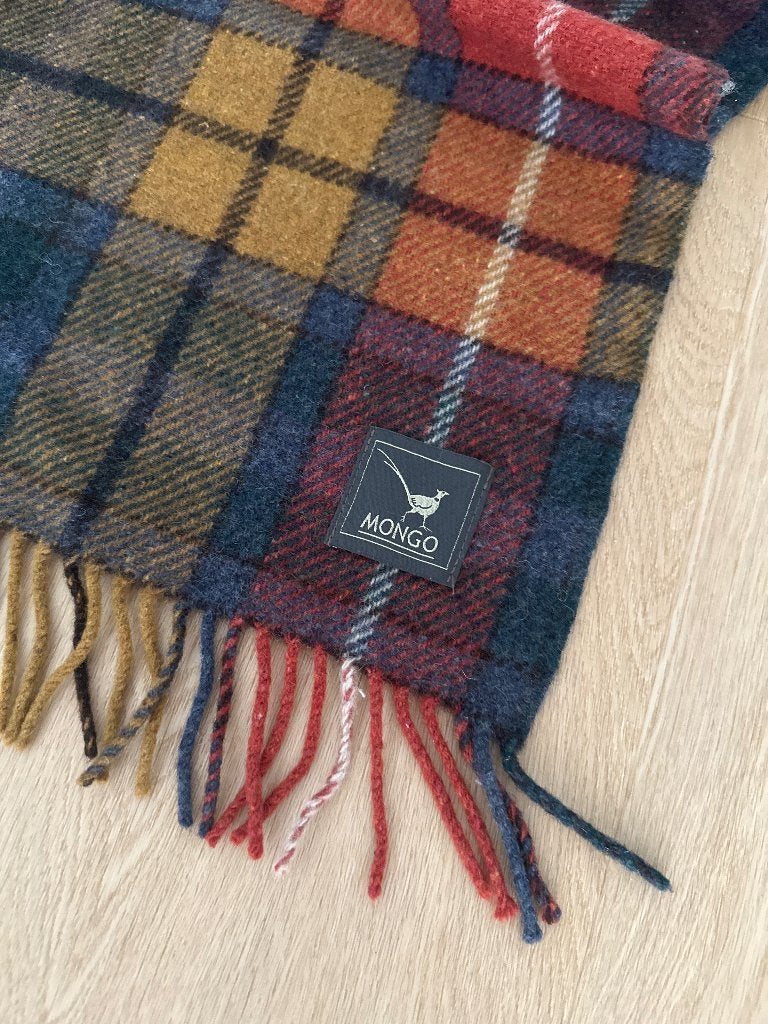 Wollen plaid, Huis en Inrichting, Wol, Ophalen of Verzenden, Zo goed als nieuw, Plaid