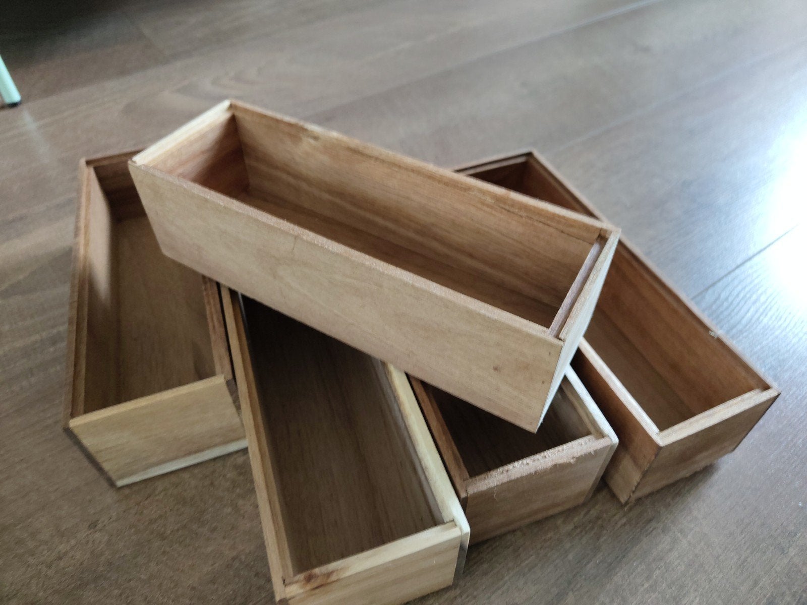 Bakjes hout stapelbaar (pennenbak), Ophalen of Verzenden