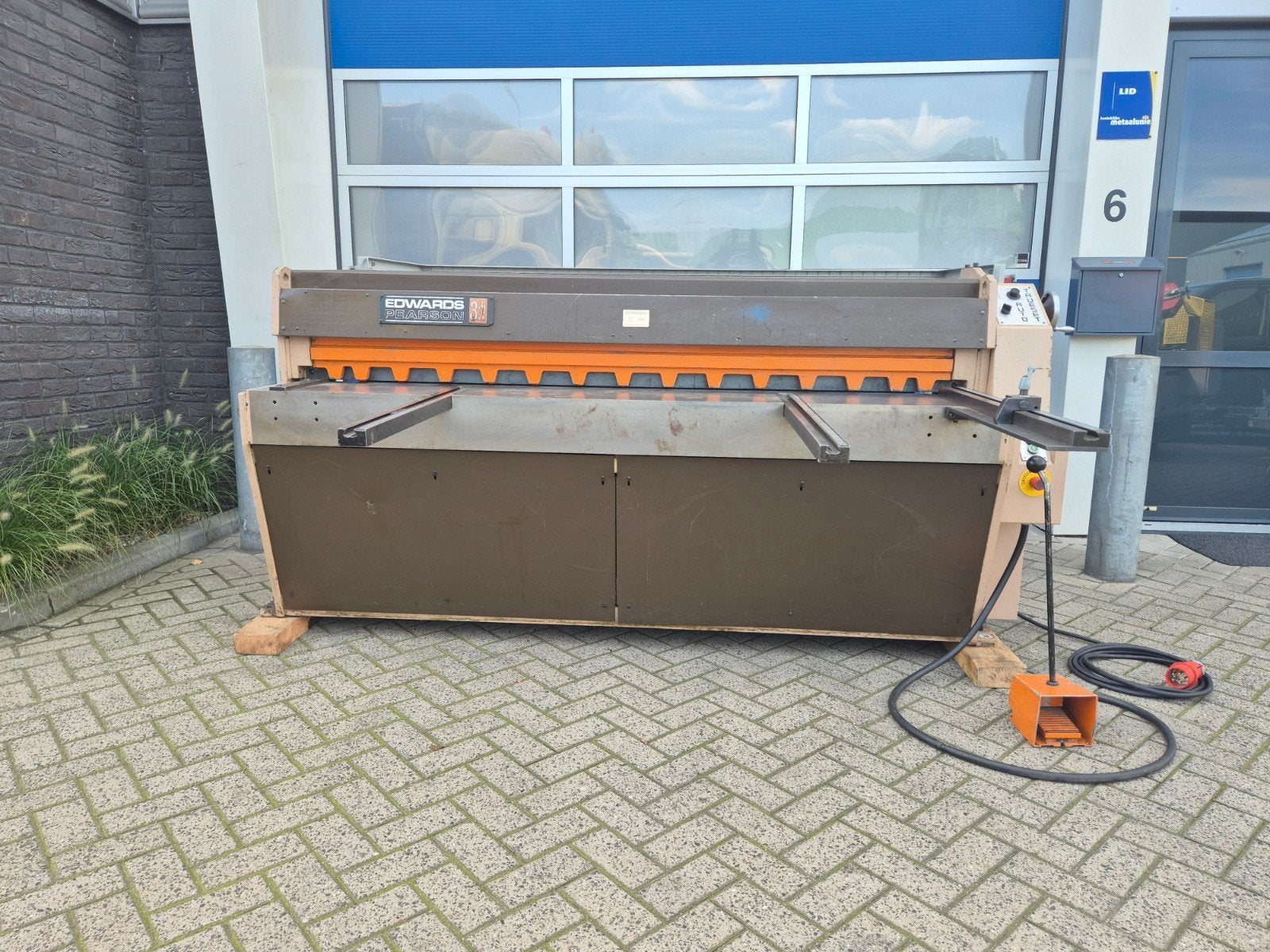 EDWARDS PEARSON Plaatschaar 2030x3,5mm Elektrisch 380V, Ophalen of Verzenden, Edwards, Info@bolkmachinehandel.nl, Engeland
