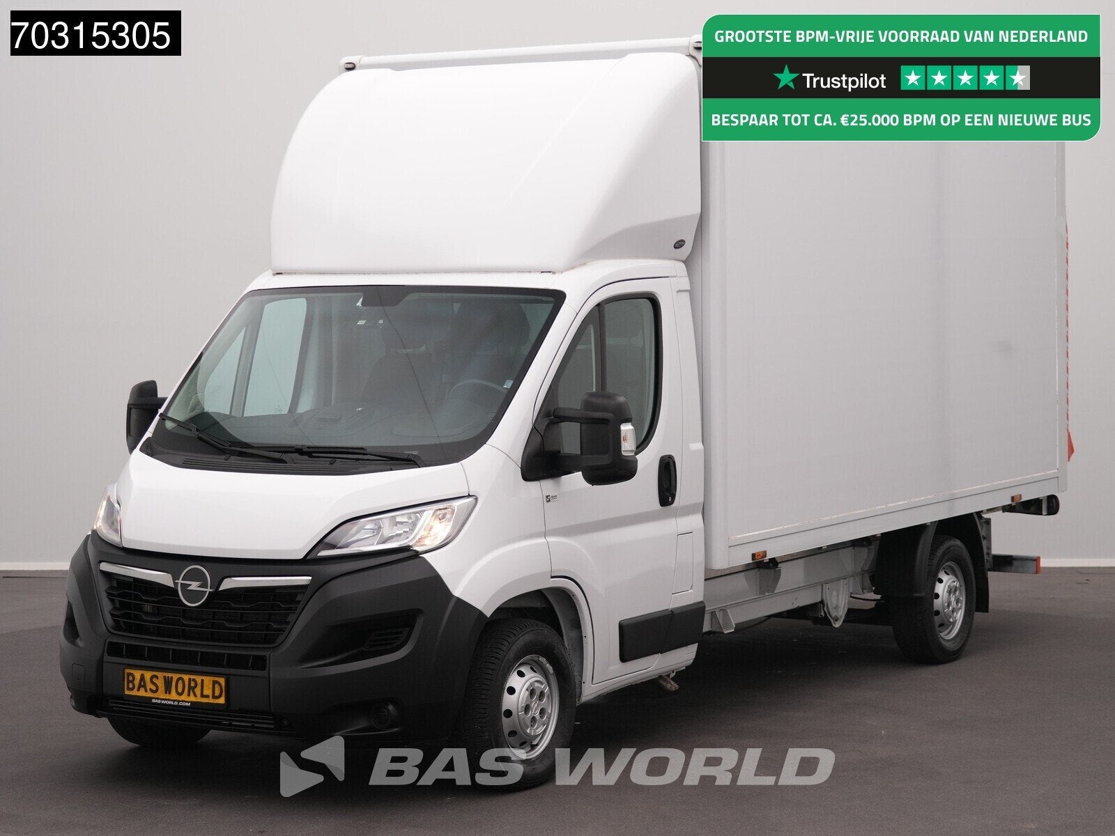 Opel Movano 140PK D'Hollandia Laadklep Bakwagen Airco Cruise, Stof, Gebruikt, Euro 6, 4 cilinders