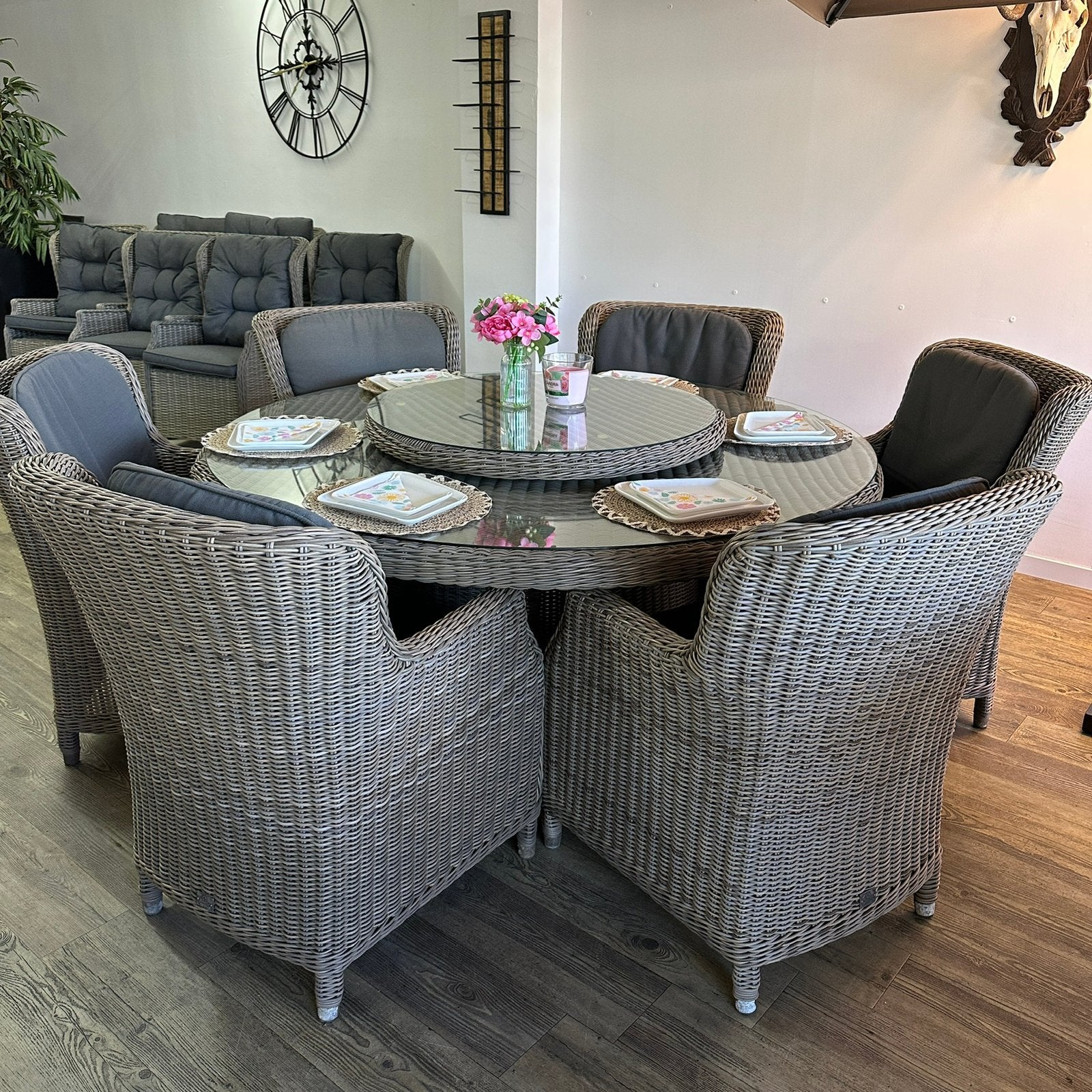 4 Seasons Outdoor (4SO) Tuinset - Tafel + 6 stoelen - ZGAN