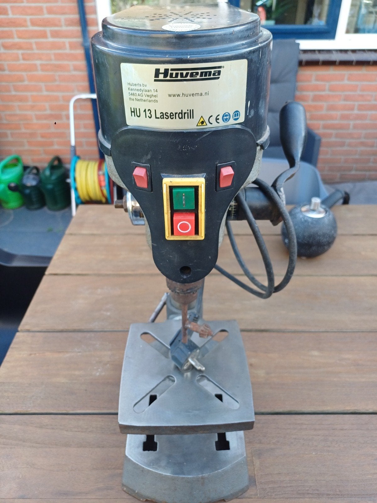 Kolomboormachine Huvema HU 13 Laserdrill, Doe-het-zelf en Verbouw, Ophalen, Gebruikt, Variabele snelheid, Minder dan 400 watt