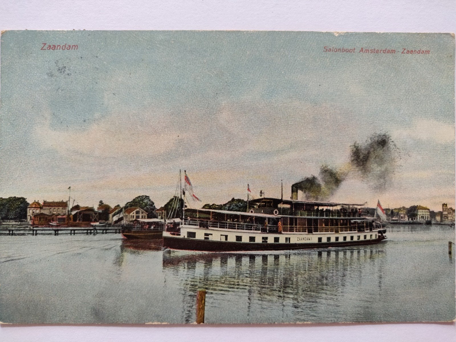 X3240 Zaandam 1911 naar Schoonhoven, Ophalen of Verzenden, Voor 1920, Noord-Holland