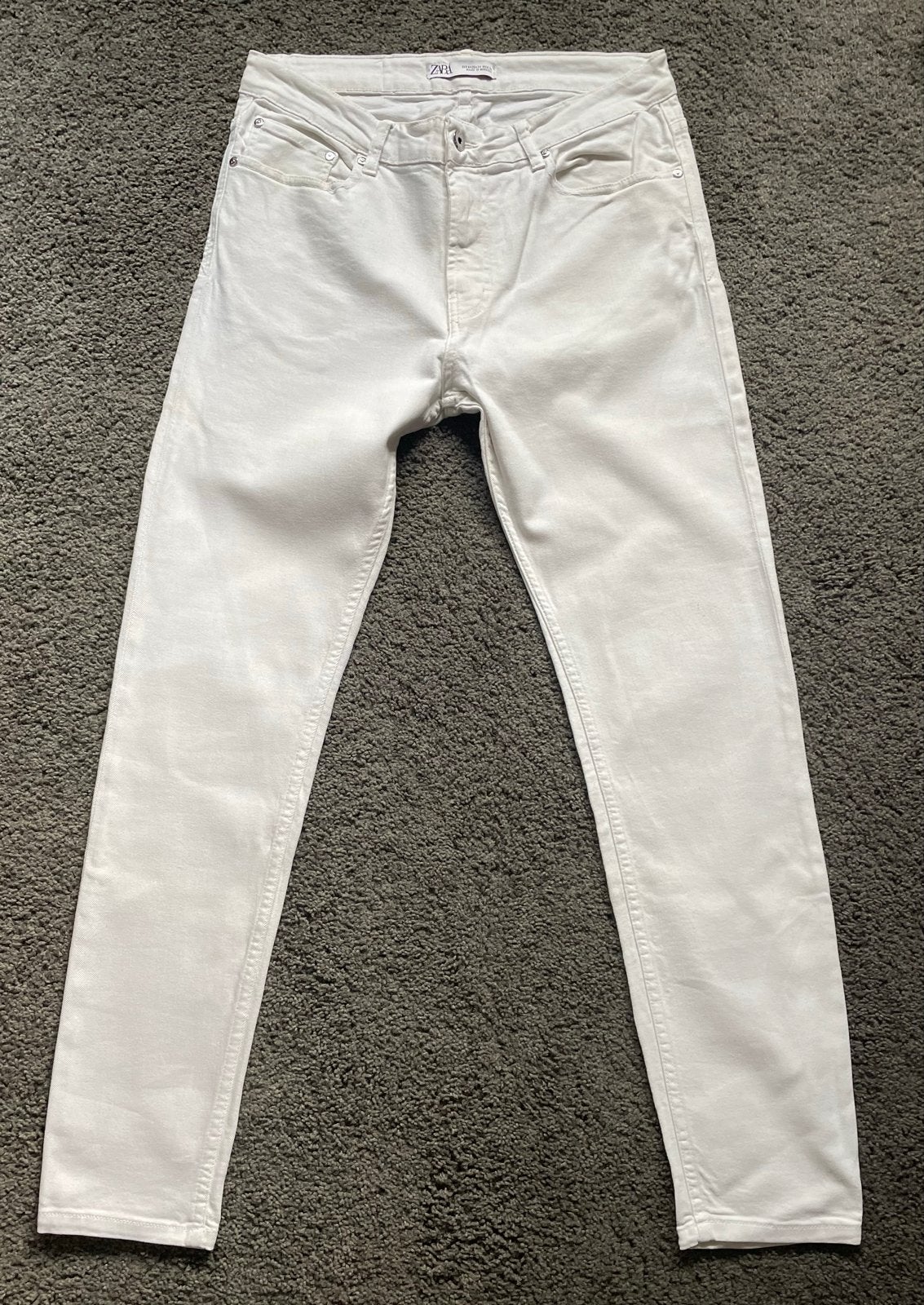 Zara witte jeans maat 34, Ophalen of Verzenden, Zo goed als nieuw, Wit, W27 (confectie 34) of kleiner