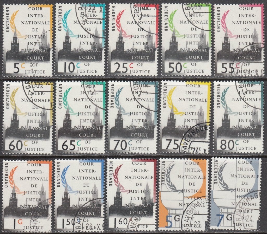 Nederland dienstzegels NVPH D44/D58 1989-1994 gestempeld, Postzegels en Munten, Ophalen of Verzenden, Na 1940, Gestempeld