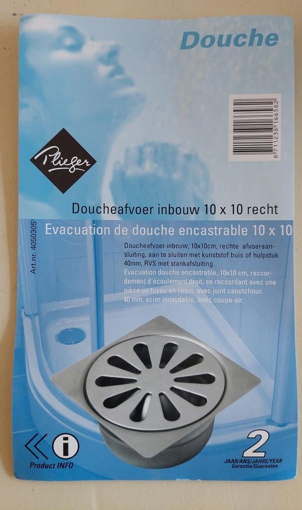 Douche afvoer, Ophalen, Afvoer, Nieuw, Rvs