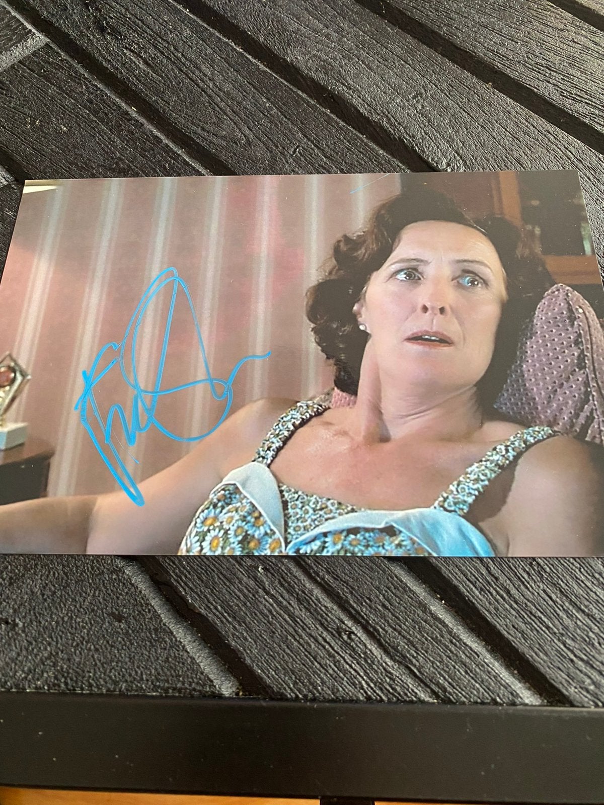 Filmster handtekening fiona shaw, Ophalen of Verzenden, Zo goed als nieuw, Foto of Kaart