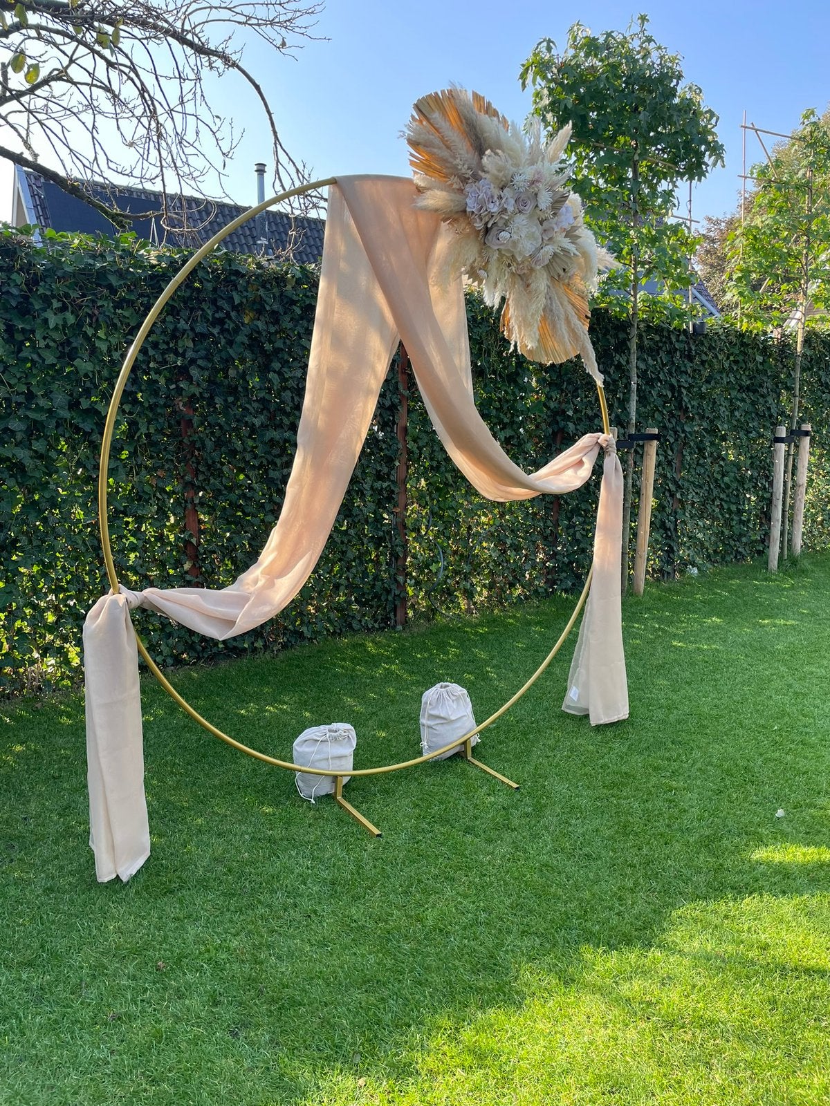 Gouden Backdrop Ring – bruiloft & event styling, Ophalen, Zo goed als nieuw