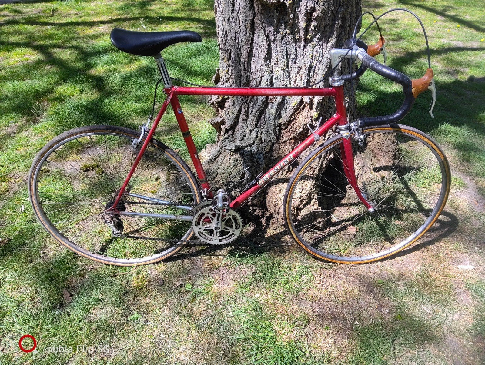 racefiets chesini, Fietsen en Brommers, 28 inch, Gebruikt, Velgrem, 53 tot 57 cm