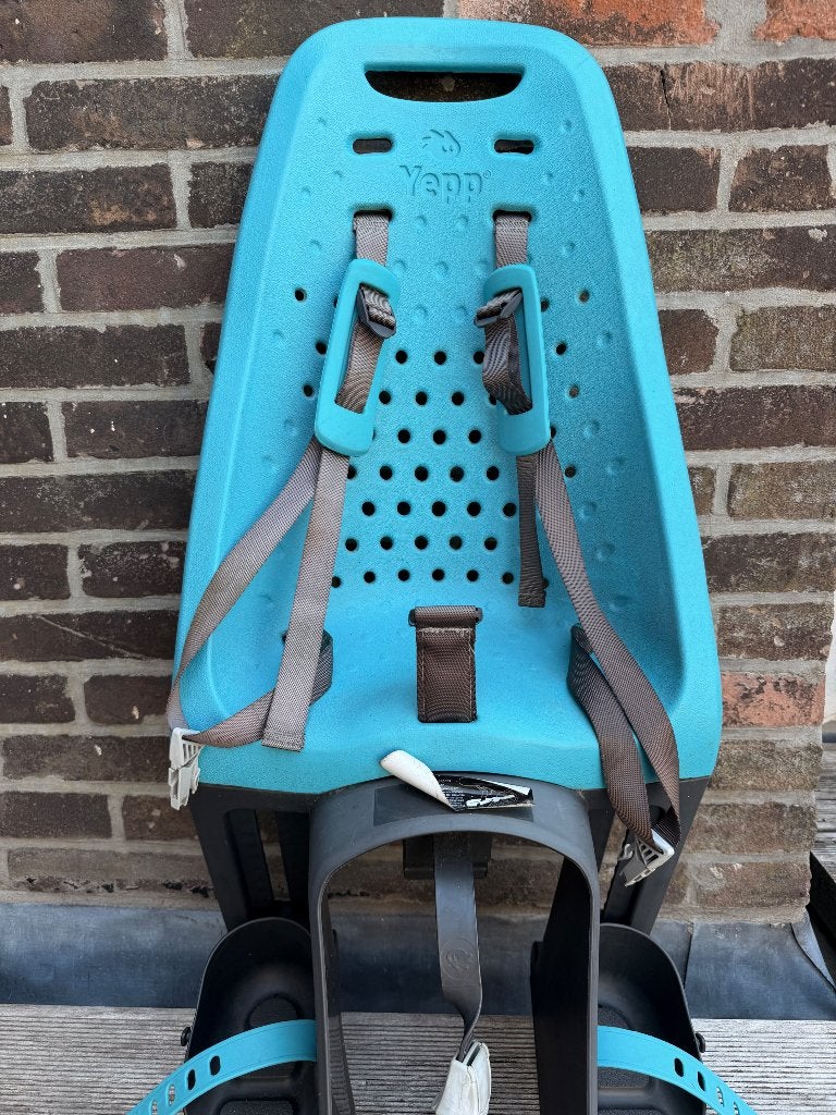 Yepp Maxi kinderfietszitje – Blauw – Goede staat, Achterzitje, Gebruikt, Yepp, Ophalen