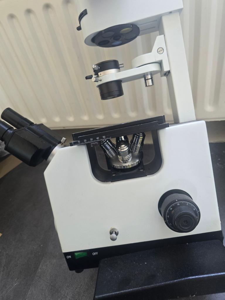 Professionele Omgekeerde Microscoop - Compleet, Ophalen of Verzenden, Gebruikt, 1000x of meer, Biologische microscoop