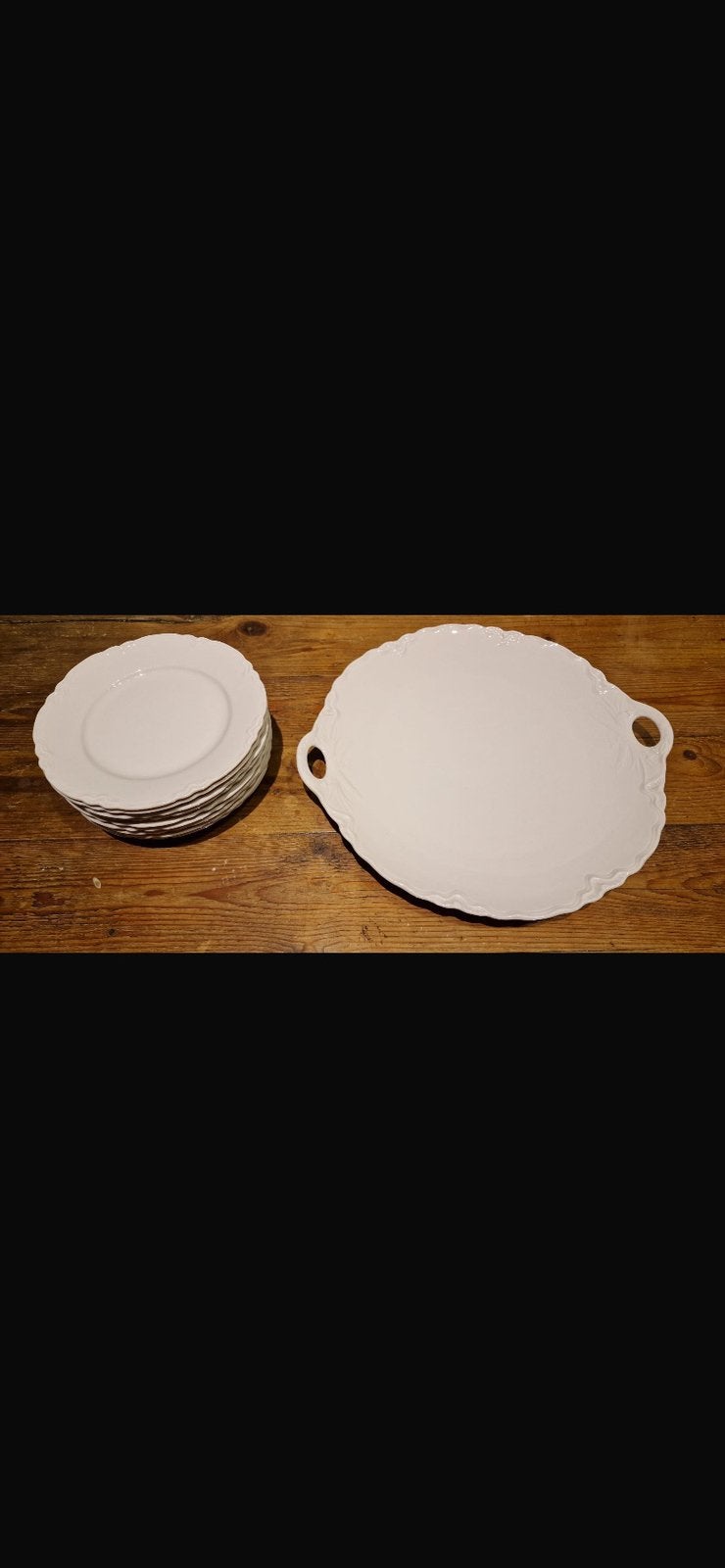 Gebakschaal met bordjes, Ophalen, Overige stijlen, Glas, Schaal of Schalen