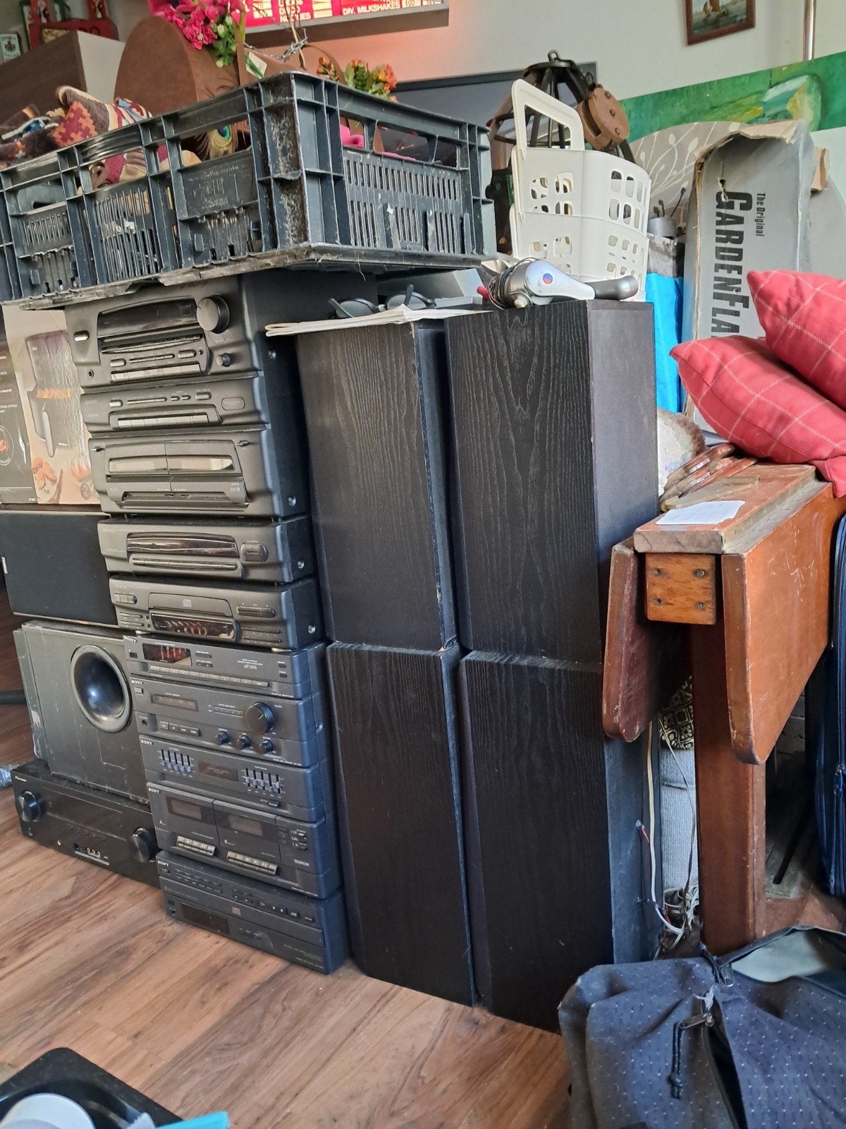 Kenwood & Sony stereo torens - compleet en functioneel, Audio, Tv en Foto, Stereo-sets, Gebruikt, Losse componenten, Tuner of Radio