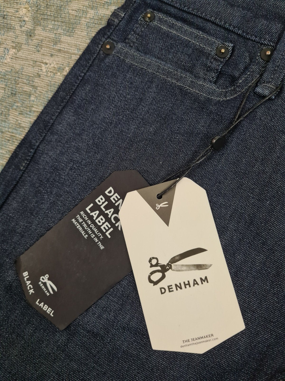 DENHAM RAZOR W27 L32 NIEUW Slim STRETCH Bronno2732 Blauw, https://www.denham.com/contact/, DENHAM B.V., Blauw, Nieuw