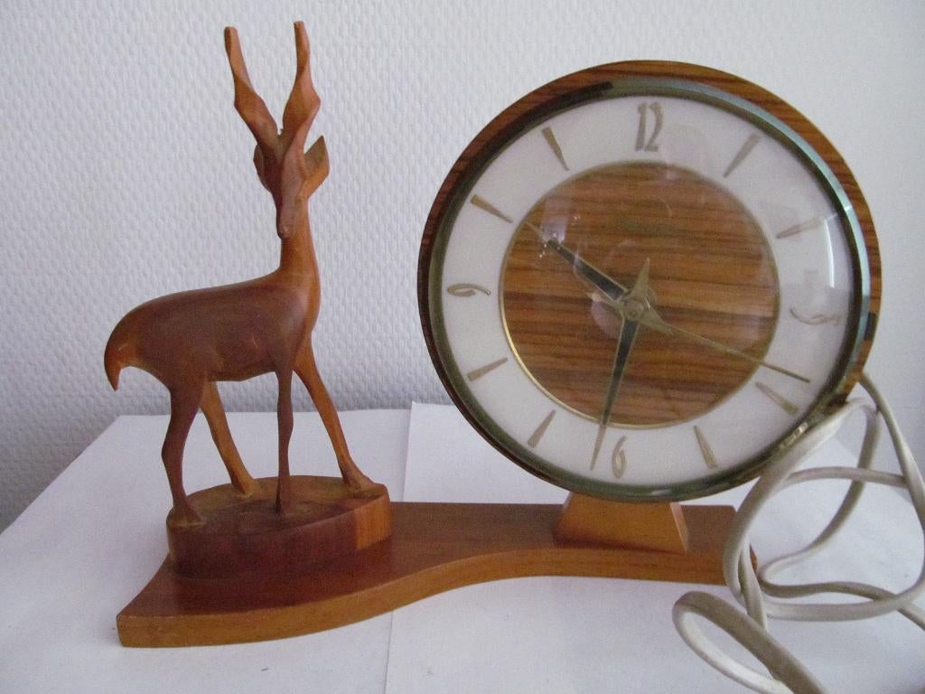 Art deco stijl klok - mid century, Antiek en Kunst, Antiek | Klokken, Ophalen