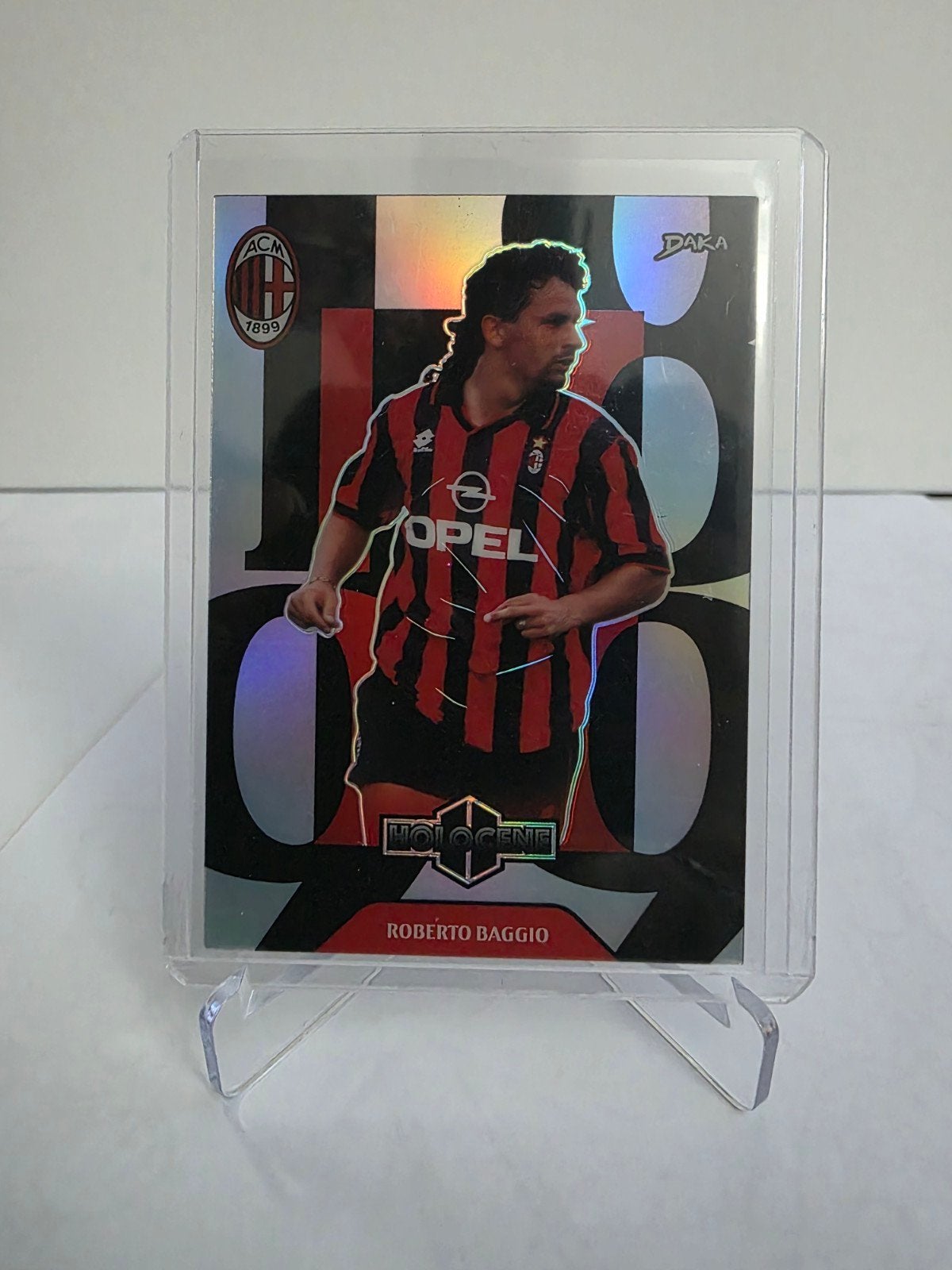Roberto Baggio DAKA HoloGenie Kaart AC Milan 08/35, Ophalen of Verzenden