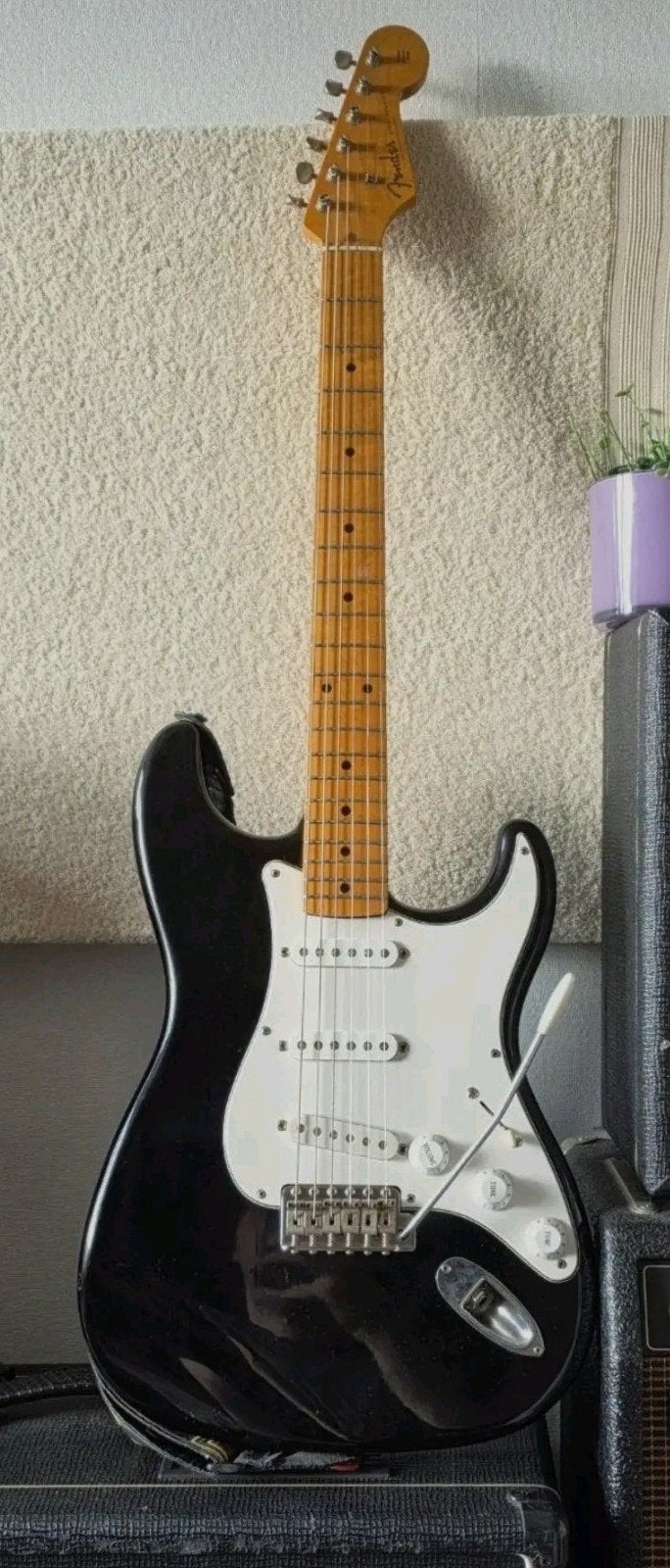 80s Fender Japan JV Stratocaster met ST-57 neck, Ophalen, Gebruikt, Solid body, Fender