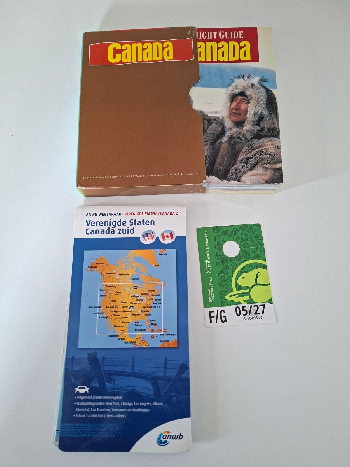 Nationale Park Pass Canada en reisgids en ANWB wegen kaart, Tickets en Kaartjes, Autovignetten, Drie personen of meer