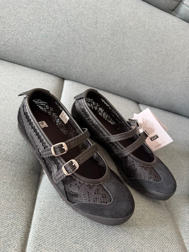 Onitsuka Tiger Mexico 66 ballerinas 39 24,5cm, Kleding | Dames, Schoenen, Zwart, Nieuw, Onitsuka tiger, Ballerina's