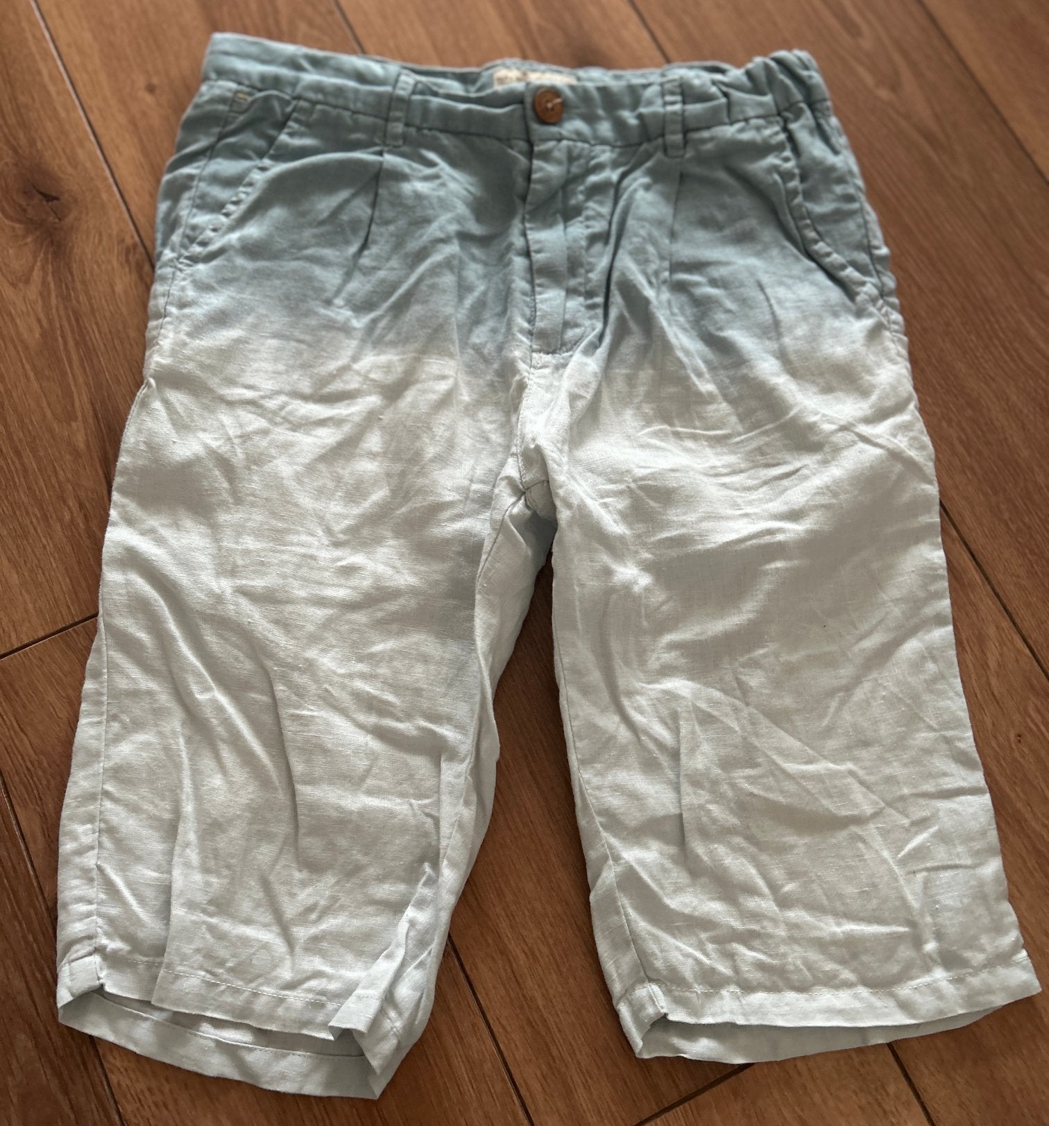 Maat 152 zara jongens katoen broekje blauw bermuda short, Ophalen of Verzenden, Zo goed als nieuw