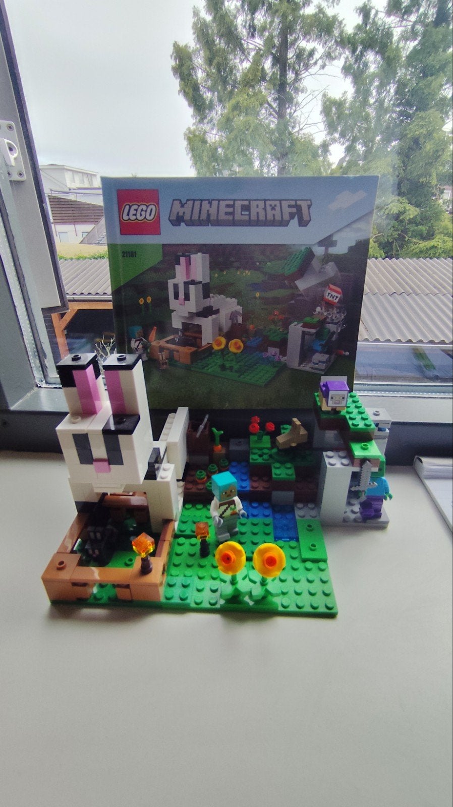 LEGO Minecraft De Konijnenhoeve - 21181, Minecraft, Lego, Ophalen of Verzenden, Zo goed als nieuw