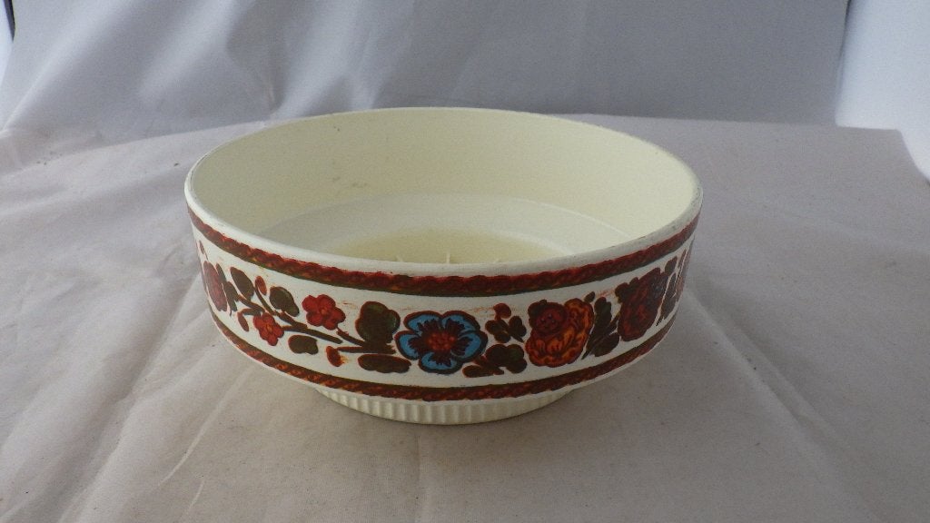 mooi kunststof schaaltje gedecoreerd met bloemen, Verzamelen, Retro, Ophalen of Verzenden, Overige typen