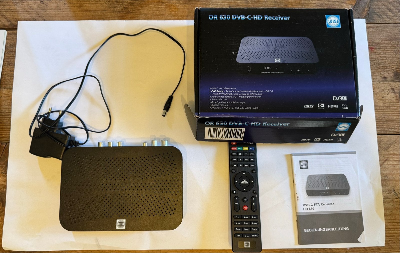 WISI OR 630 DVB-C-HD Receiver - Zo goed als nieuw, Ophalen of Verzenden, Zo goed als nieuw, Decoder