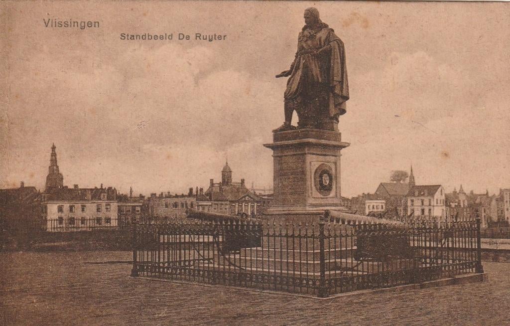 VLISSINGEN Standbeeld de Ruyter, Verzamelen, Verzenden, Voor 1920, Ongelopen, Zeeland