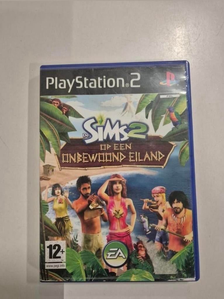 De Sims 2 op een Onbewoond Eiland PS2, Spelcomputers en Games, Games | Sony PlayStation 2, Gebruikt, Simulatie, 1 speler, Vanaf 12 jaar
