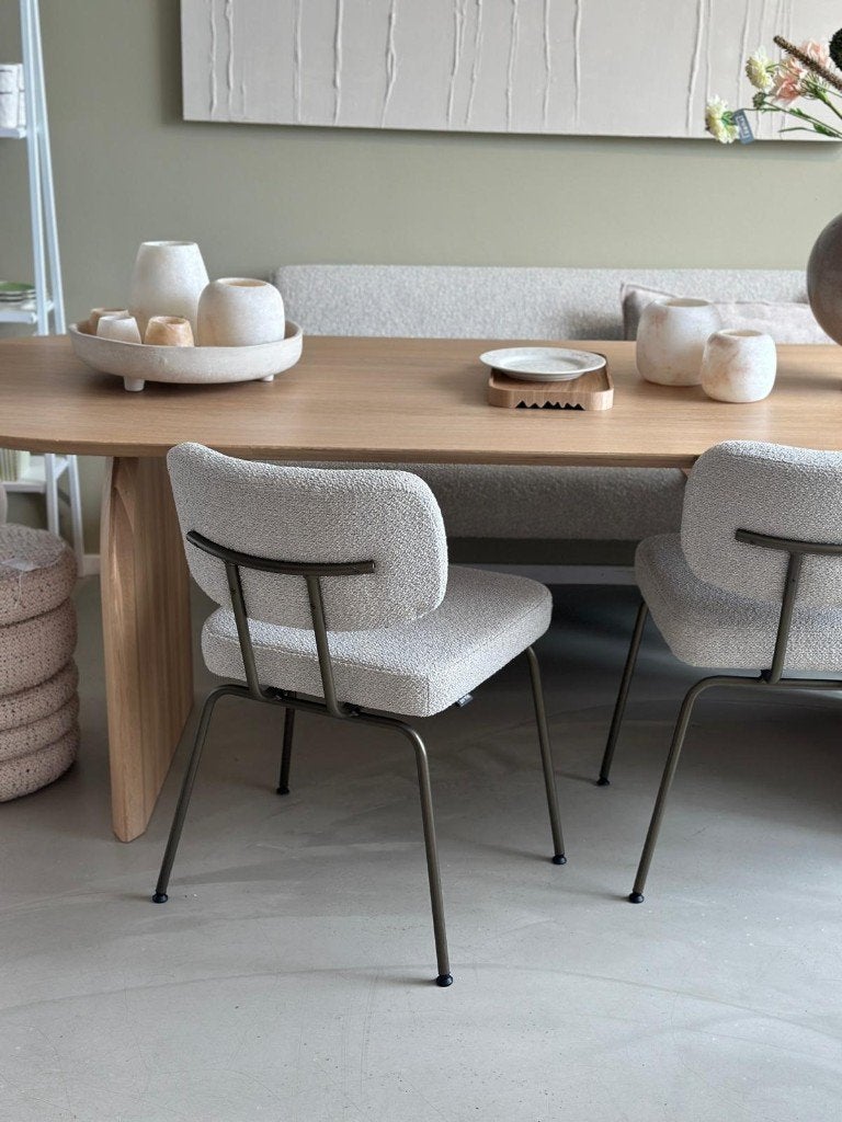 Eetkamerstoel Ted Dyyk (4 stuks), Huis en Inrichting, Stoelen, Ophalen, Overige kleuren, Nieuw, Stof