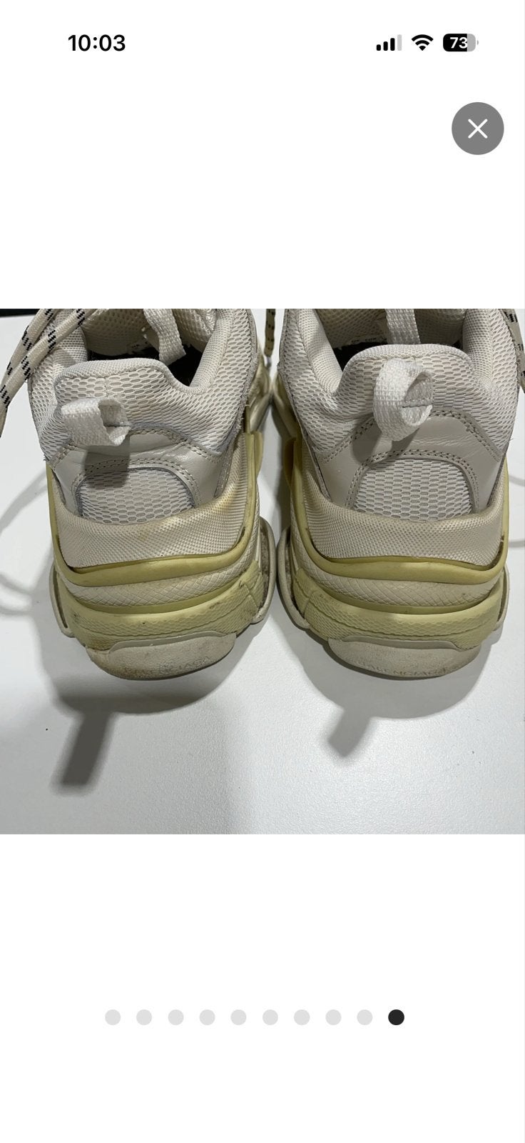 Balenciaga Triple S Sneakers Maat 38 bieden!!!, Ophalen of Verzenden, Gedragen, Wit, Sneakers of Gympen