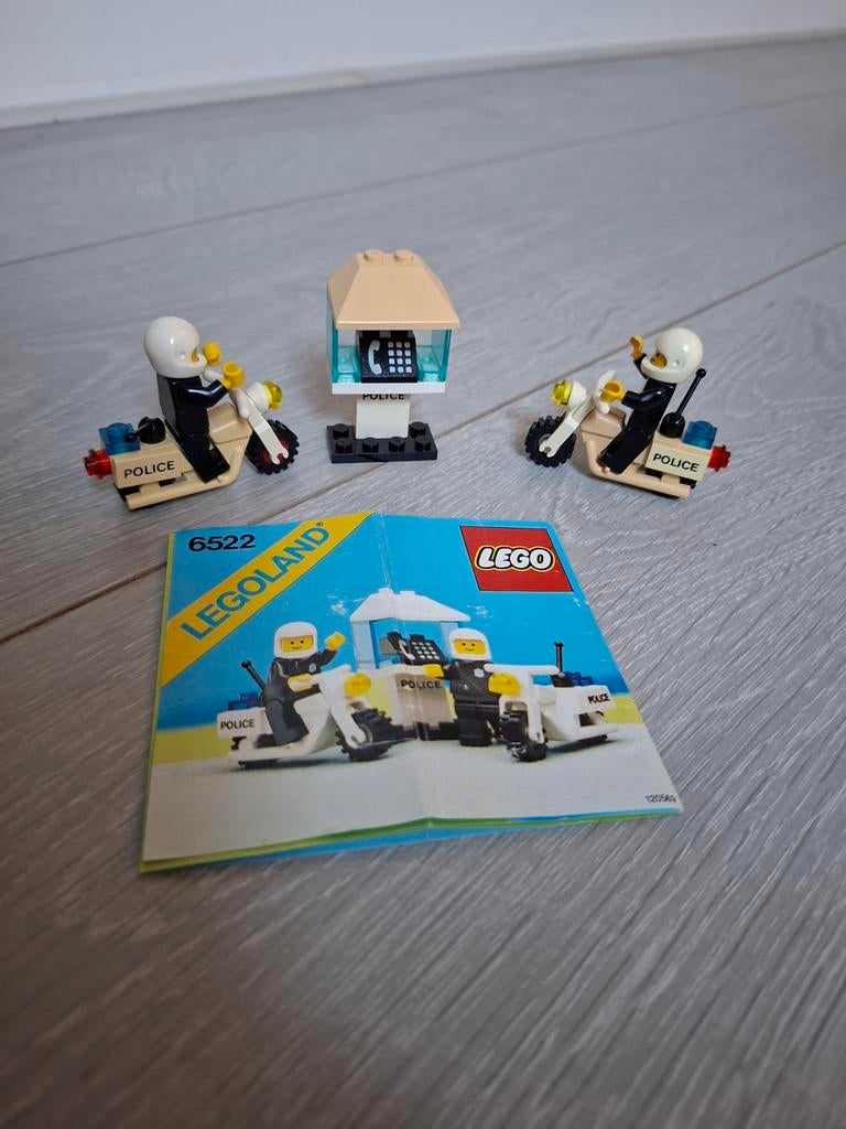 Lego 6522: Politie Motor Patrouille (Vintage), Kinderen en Baby's, Speelgoed | Duplo en Lego, Gebruikt, Lego, Complete set, Compleet