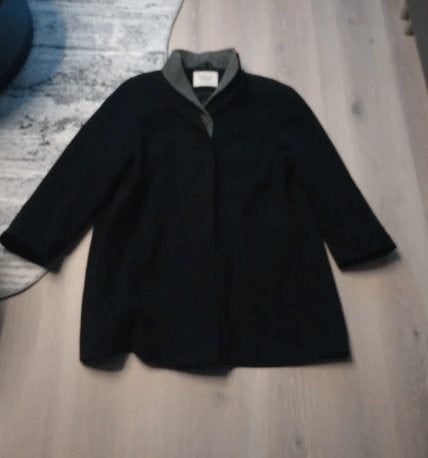 Dames jas maat 42 milo coats zwart grijs, Ophalen of Verzenden, Zo goed als nieuw, Maat 42/44 (L), Zwart