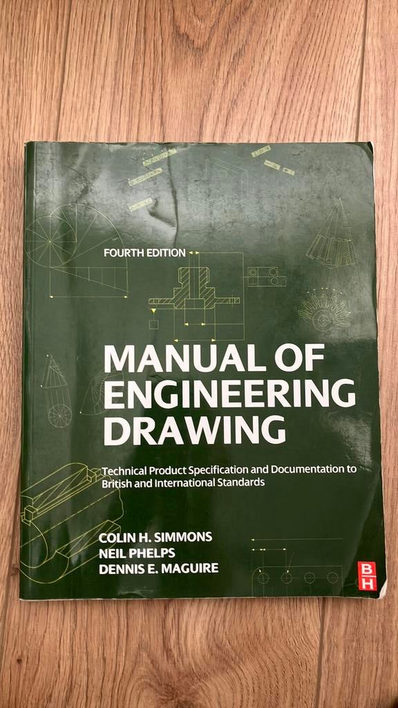 Colin Simmons - Manual of Engineering Drawing, Ophalen of Verzenden, Beta, Zo goed als nieuw, HBO