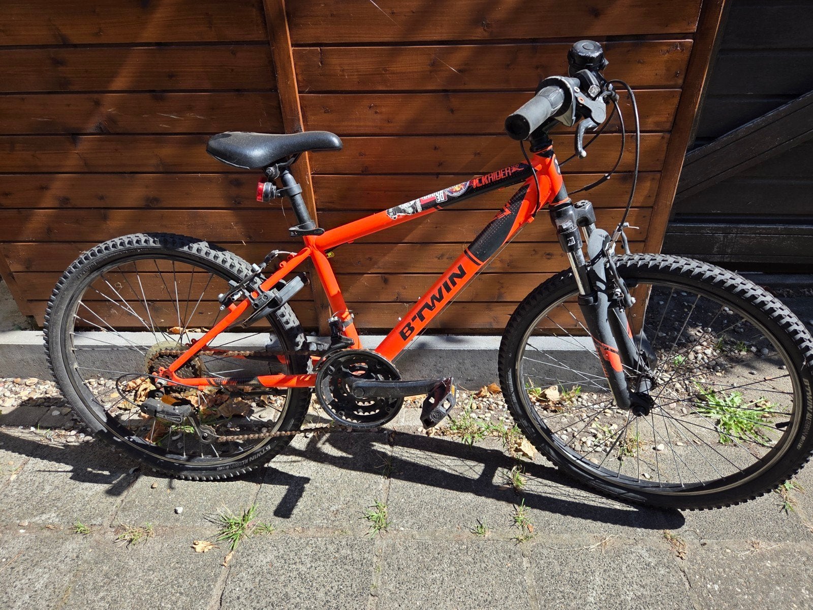 Btwin Rockrider 500 Oranje Fiets, Ophalen, Gebruikt, 26 inch of meer