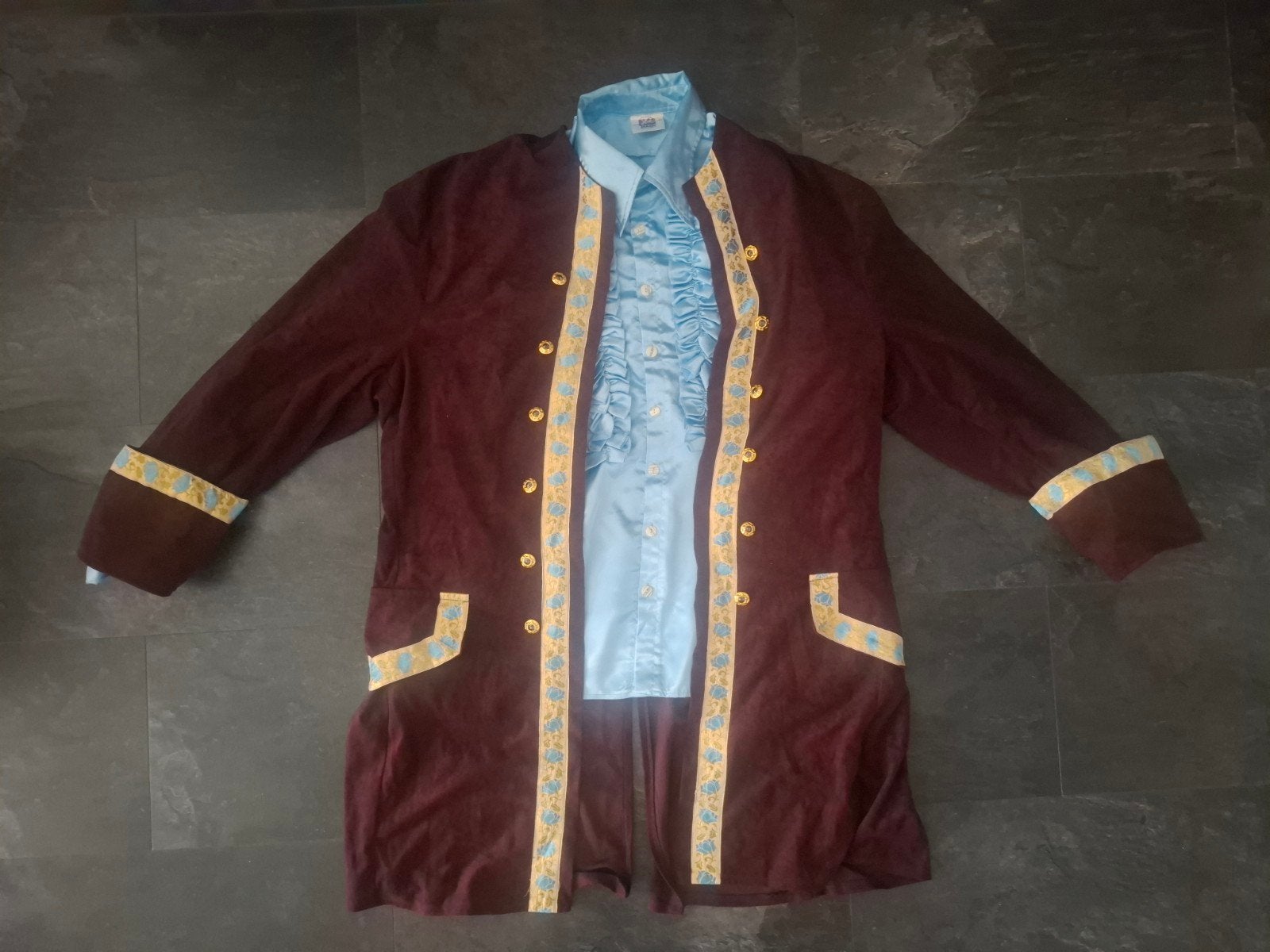 Carnavalsjas en blouse. Maat XXL., Ophalen of Verzenden, Gedragen, Carnaval, Kleding