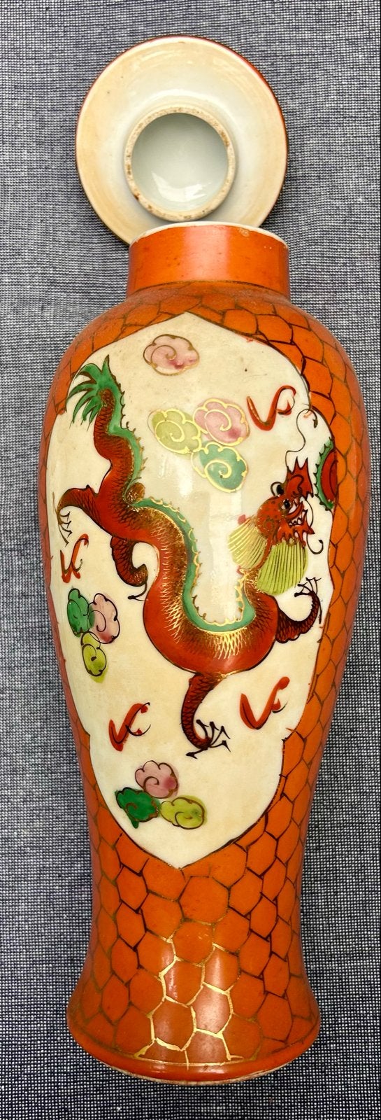 Antieke Chinese gemberpot met draak en feniks, Antiek en Kunst, Ophalen of Verzenden